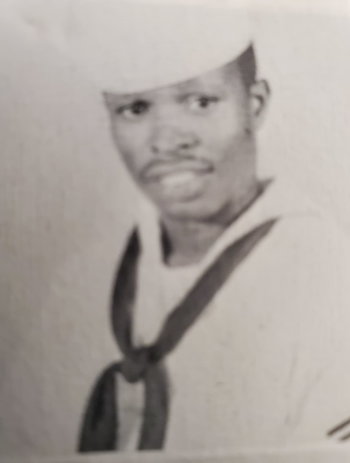 DeLond Parker, Sr. in US Navy uniform during the Vietnam era